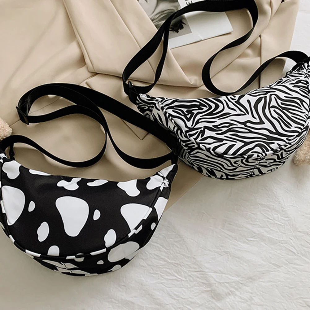 

Fashion Women Animal Pattern Printing Nylon Crossbody Messenger Shoulder Chest Bag Small Purse Handbag