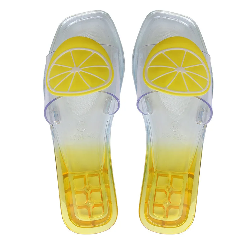 

2021 New Ladies Transparent Shoes Ladies Fashion Non-slip Flat Shoes Summer Women Waterproof Beach Shoes Women Casual Slippers
