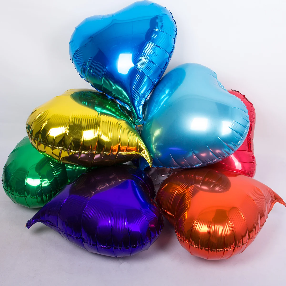 Сердце образные шарики из фольги украшения дома аксессуары юбилей день рождения