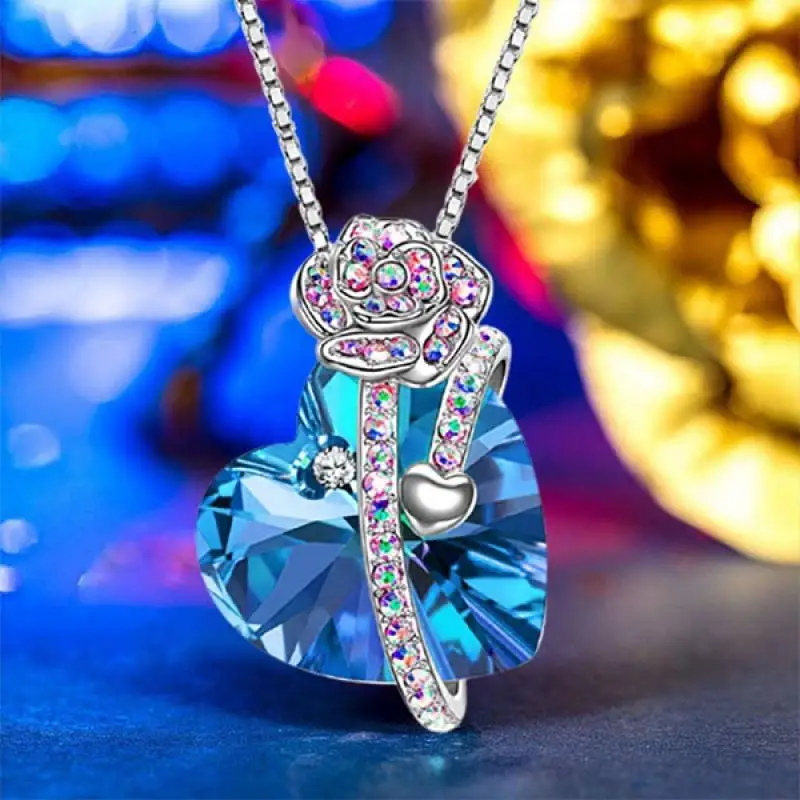 Женское ожерелье с подвеской в виде сердца | Украшения и аксессуары