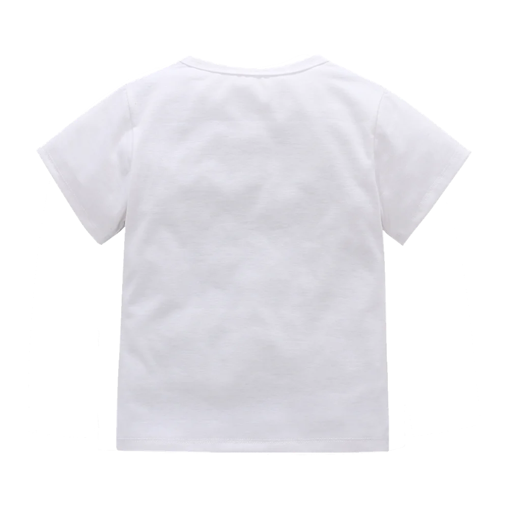 От 1 до 5 лет Детская футболка для мальчиков новые хлопковые топы с 3D принтом Тигра