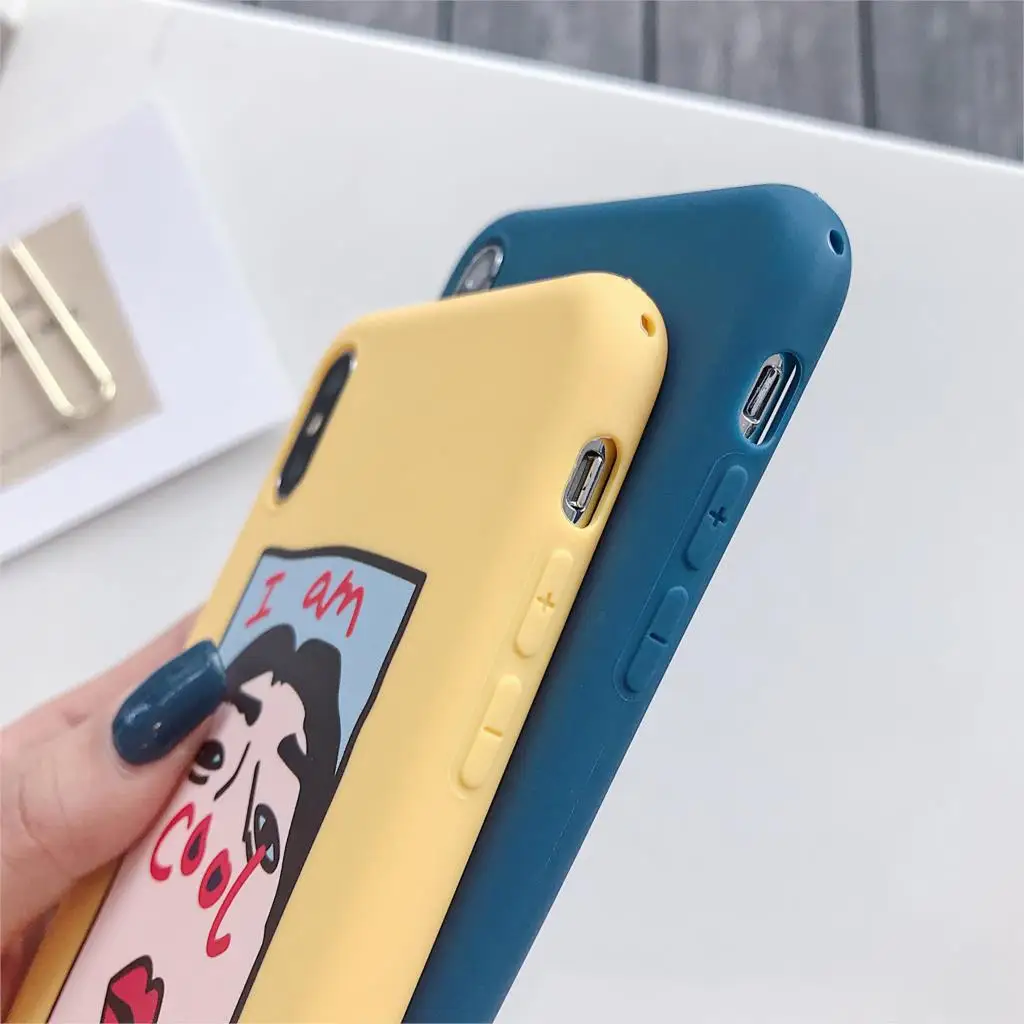 Забавные селфи большие ноздри ТПУ чехол для iPhone 6 7 8 Plus X XR XS Max чехлы телефонов 6S
