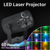 60 patterns stage light commercial light remote control light effect lamp mini rgb disco light dj led laser stage projector