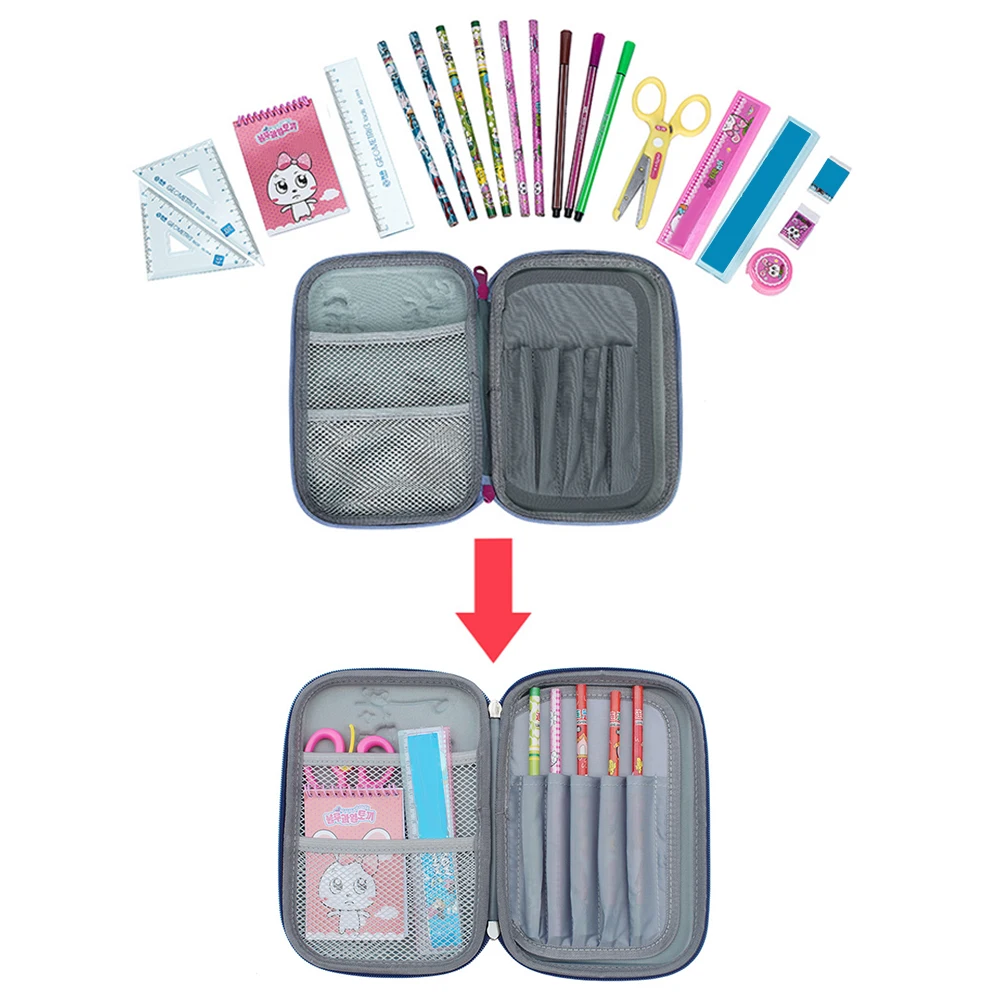 Карандаш Чехол Единорог EVA Животные большой Ёмкость ручка сумка чехол s студент