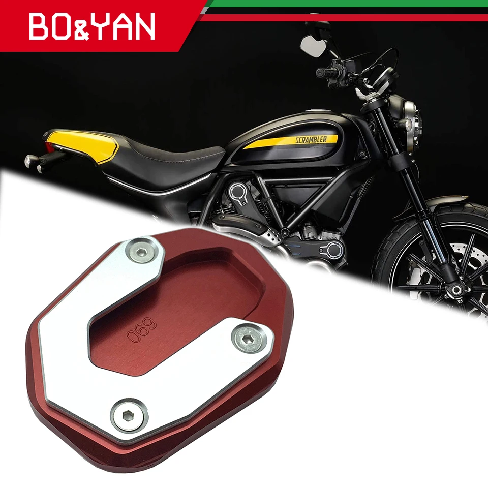 Для Ducati 800 Scrambler Icon Caffee Racer 2015 2016 2017 2018 удлинительная боковая подставка для