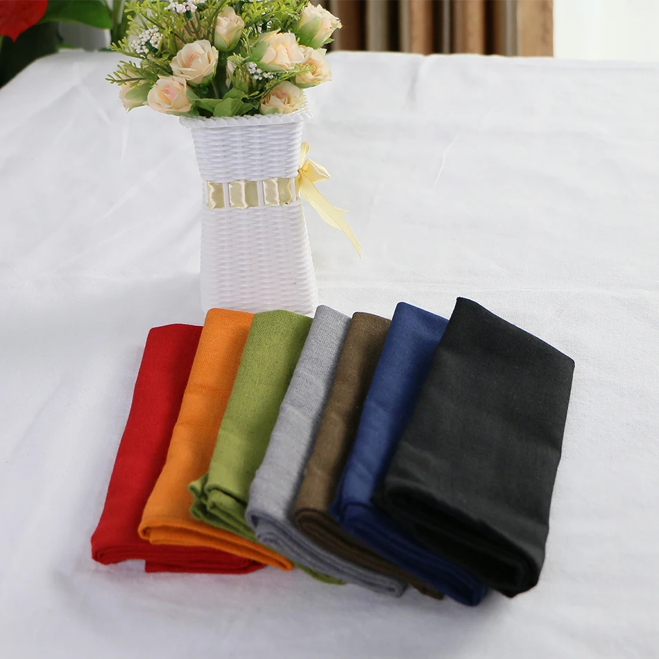Colorful Durable Cloth Napkin for Cutlery,Reusable Fabric Placemat,for Kitchen Dining Table Decoration,Hotel Restaurant Serving