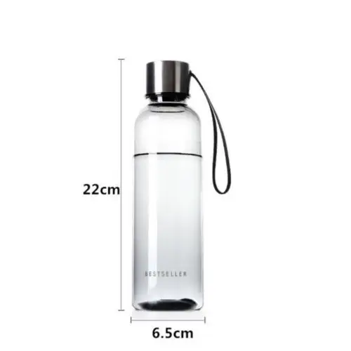 

Leak Proof Brief Water Bottle Creative Frosted Style Free portable Sport Drinking Water Bottle with Carry Strap Student Outdoor