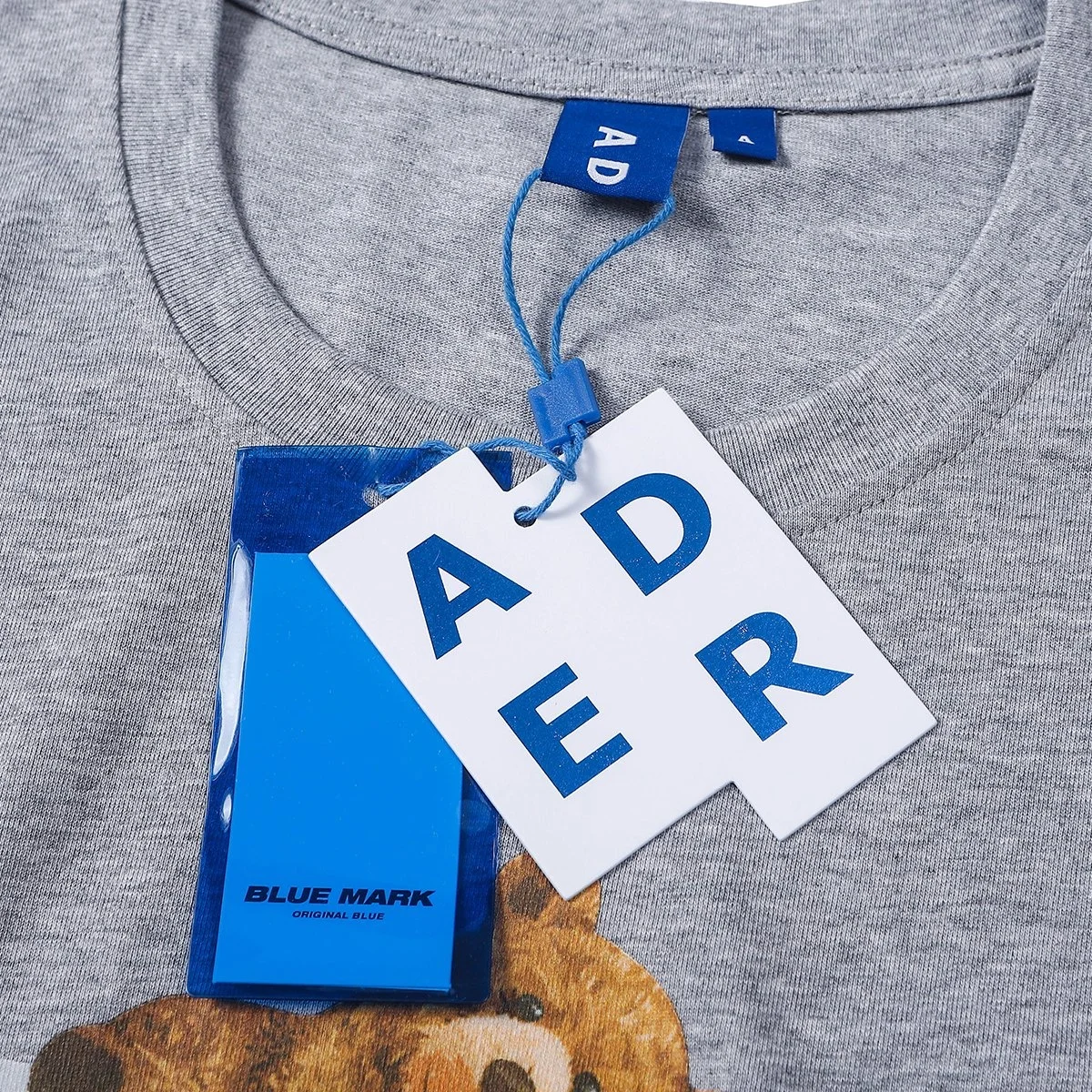 

Grey ADER ERROR Bear T-shirt 2021 Men Women Asian Size High Quality Adererror Tee Tops Casual Short Sleeve Collar Blue Label