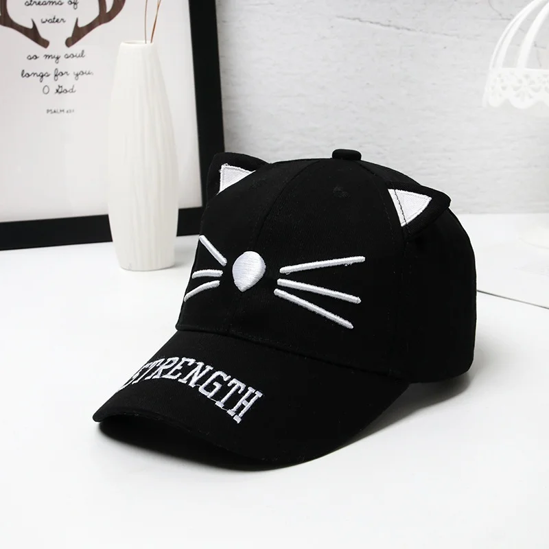 4 цвета Casquette хлопковая кепка с острым носком для детей 3-7 лет Детская кроликом