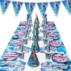 Одноразовые тарелки Холодное сердце Disney для девочек, декоративные тарелки на день рождения, для праздника, вечевечерние, для будущей мамы