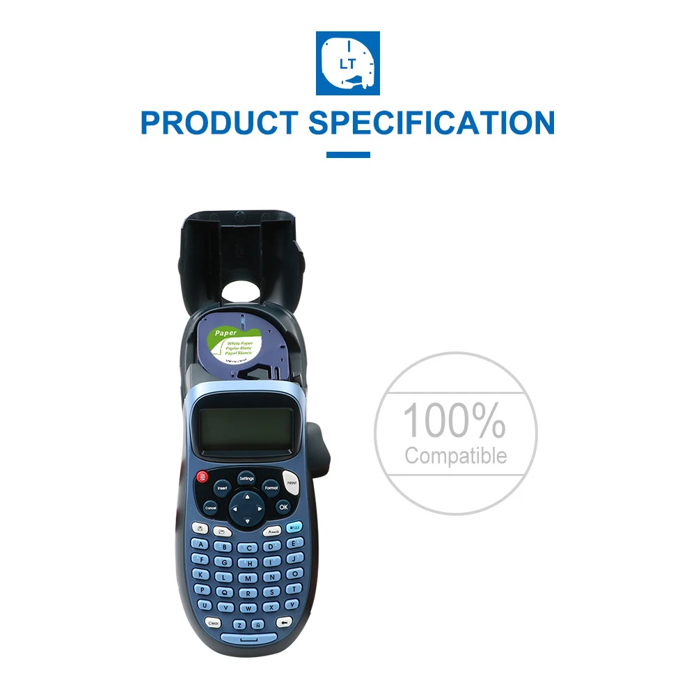 5 упаковок 91200 91201 12267 Dymo Letratag этикетки ленты совместимы с заправки для
