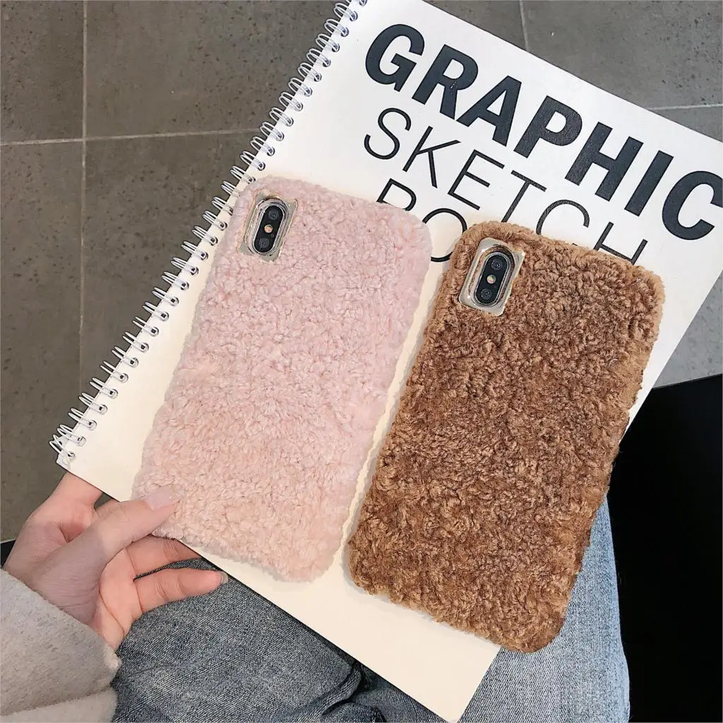 Чехол Из искусственной шерсти для Oneplus 7 Pro чехол 6 6T 5 5T 3 мягкий теплый плюшевый