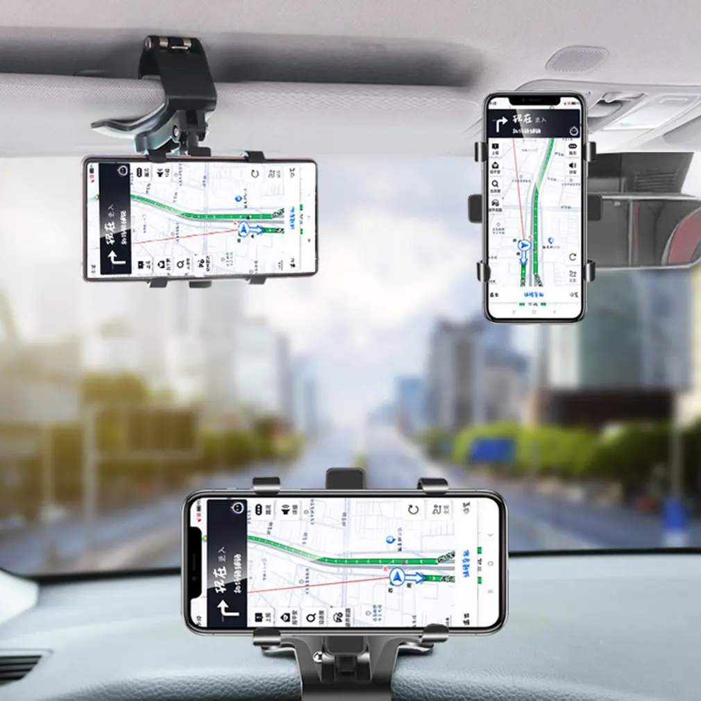 

360 Degrees Car Phone Holder Universal Smartphone Stands Car Rack Dashboard Support for Auto Grip Mobile Phone Fixed Bracket