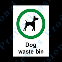 dog waste bin rigid plastic sign or sticker a6 a5 a4 dog fouling clean waterproof vinyl stickers for car motos