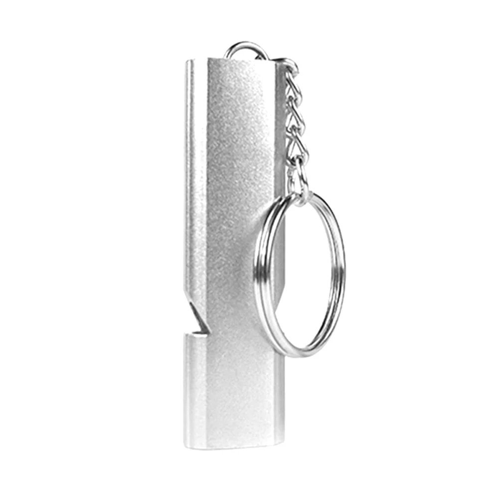 

High Frequency Double Pipe Outdoor Aluminum Alloy Portable Emergency Tool Loud Camping Hiking Survival Whistle