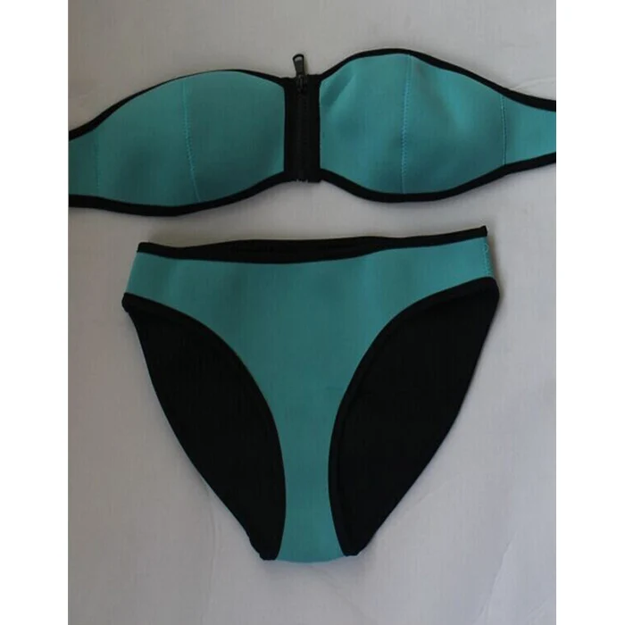 Сексуальный купальник из двух частей женский купальник-монокини пляжная одежда