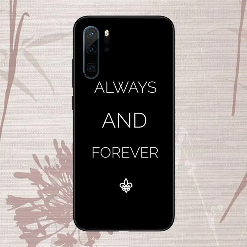 

The Vampire Diaries Always And Forever Phone Case For Huawei honor Mate P 9 10 20 30 40 Pro 10i 7 8 a x Lite nova 5t
