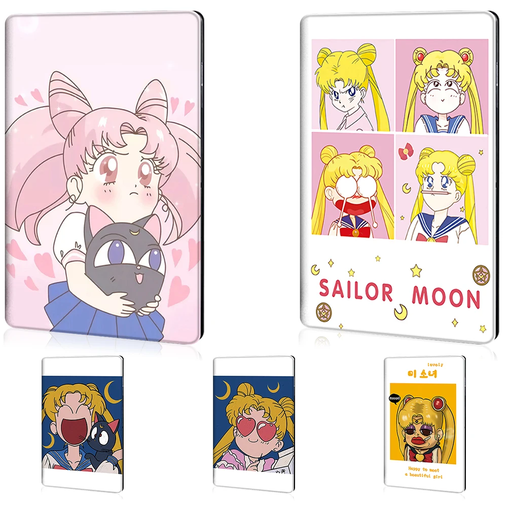 

Cute Japan Sailor Moon Anime for ipad air 4/3/2/1 cover 6th 7th 8th pro 11 inch case Smart mini 5 with pencil holder stand Shell