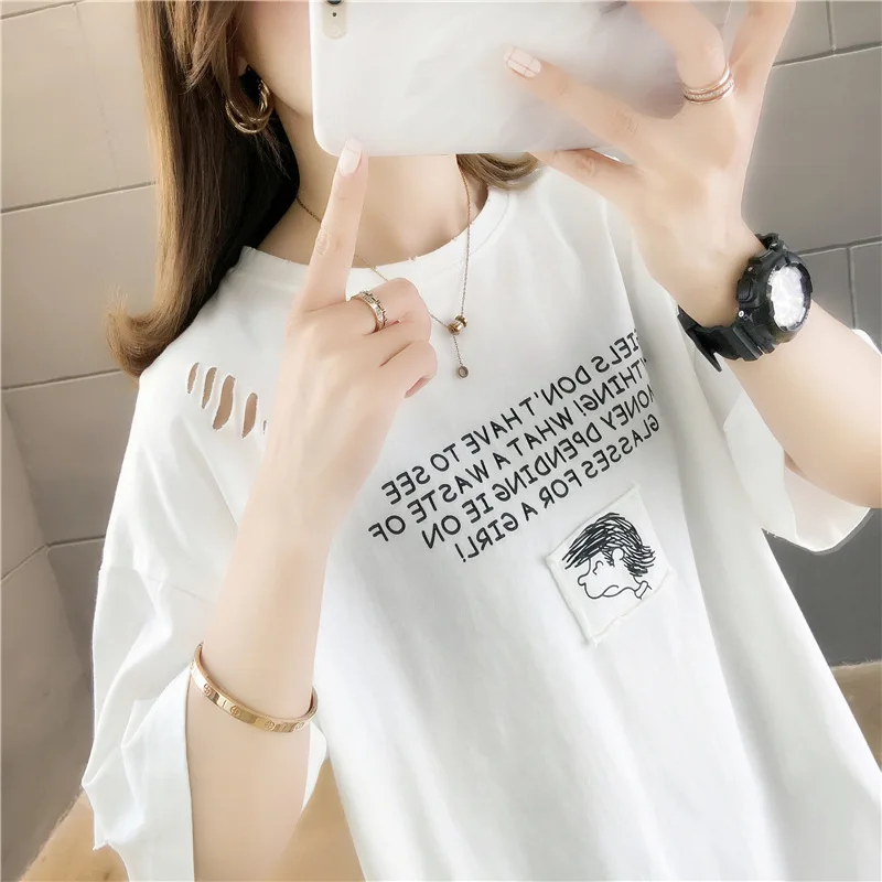 

J1755-2020 summer new Korean short bottoming shirt net red slim slimming solid color short-sleeved T-shirt female