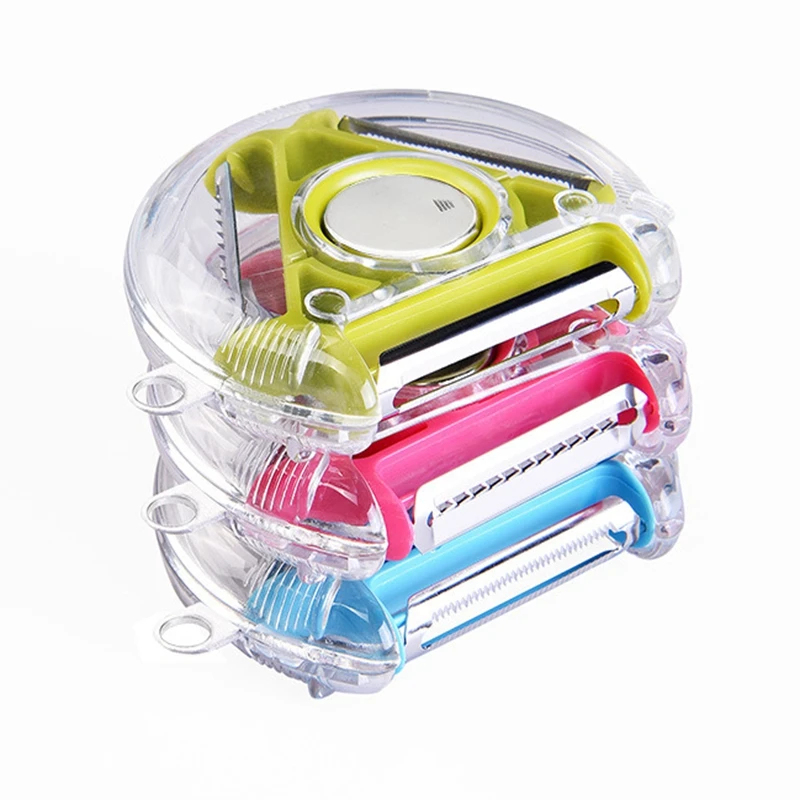 3 в 1 Magic Trio нож набор срез Нержавеющая сталь Нож измельчителя для нарезания