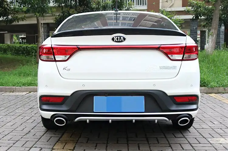 Диффузор для заднего бампера Kia RIO K2 2017 2019 фотоаксессуары материал из АБС пластика