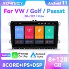 Автомагнитола Carplay на Android 11 для VW Passat B6 B7 T5 Amarok Volkswagen Skoda Octavia 2 Superb Golf 5 6 мультимедийная GPS-навигация