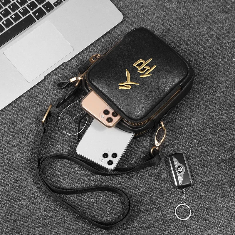 Cobbler Legend маленькая сумка мессенджер ручной работы из коровьей кожи поясная для