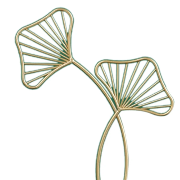 

2 Pcs/Set Ginkgo Leaf Ornaments Modern Living Room Porch Leaf Home Decorations Room Decor