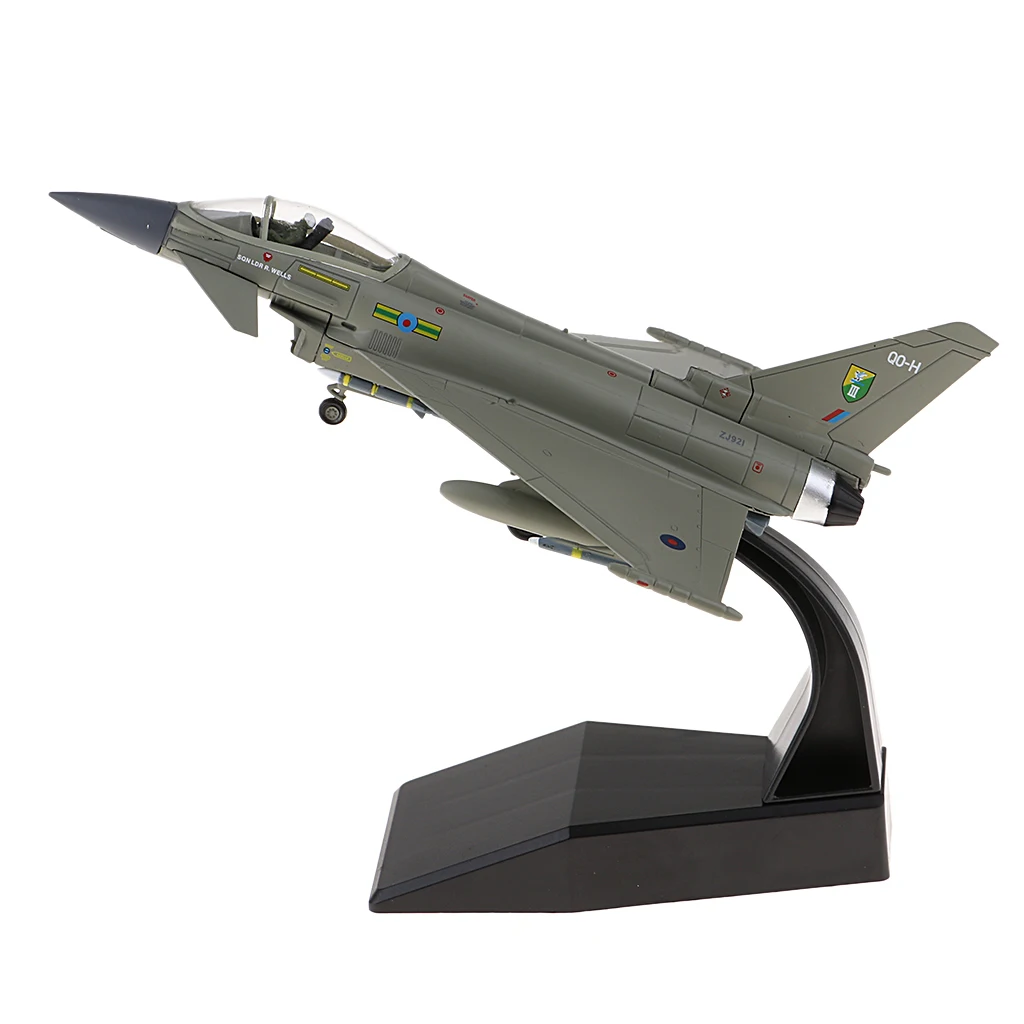 1:100 Масштаб EF 2000 модель самолета литья под давлением|Вертолеты самолеты корабли