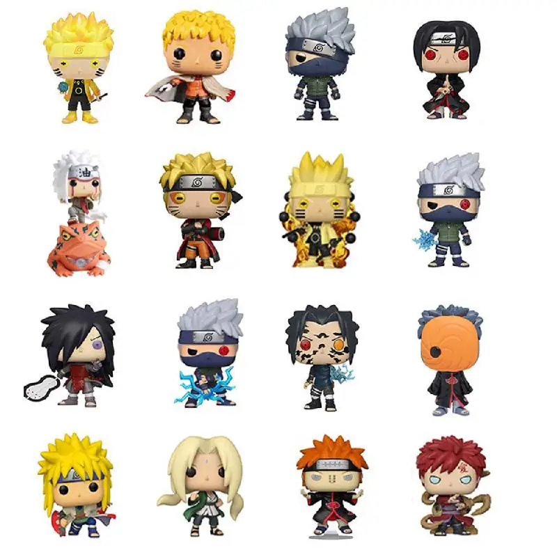 

10cm Naruto Figure Japan Anime Shippuden Naruto PVC Model Doll Sasuke Itachi Kakashi Madara Kaguya Figurine Decor Toys For Kids