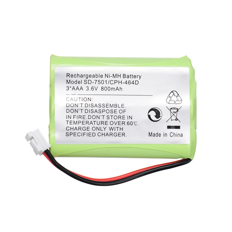 800mAh 3.6V NI-MH Rechargeable Replacement Cordless Home Phone Battery for Motorola SD-7501 V-Tech 89-1323-00-00 AT &amp T Lucent 2 |