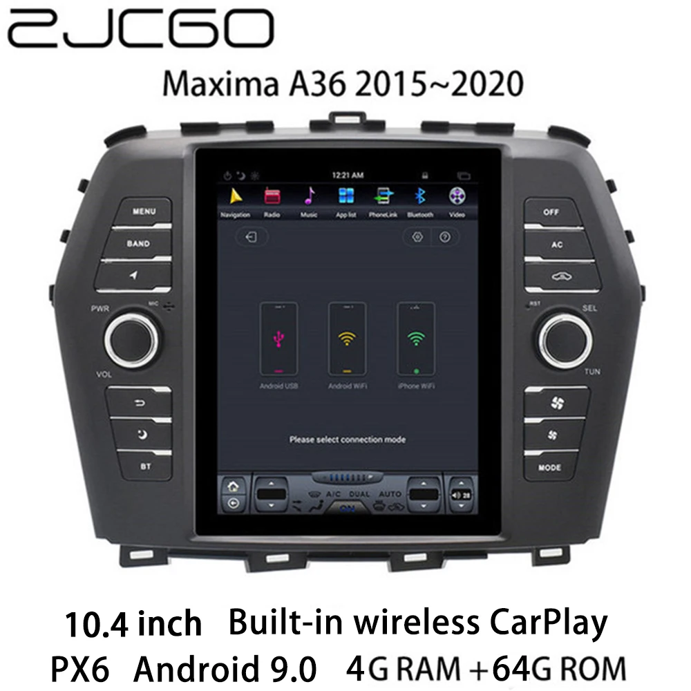 Автомобильный мультимедийный плеер ZJCGO стерео GPS радио навигация Android экран для