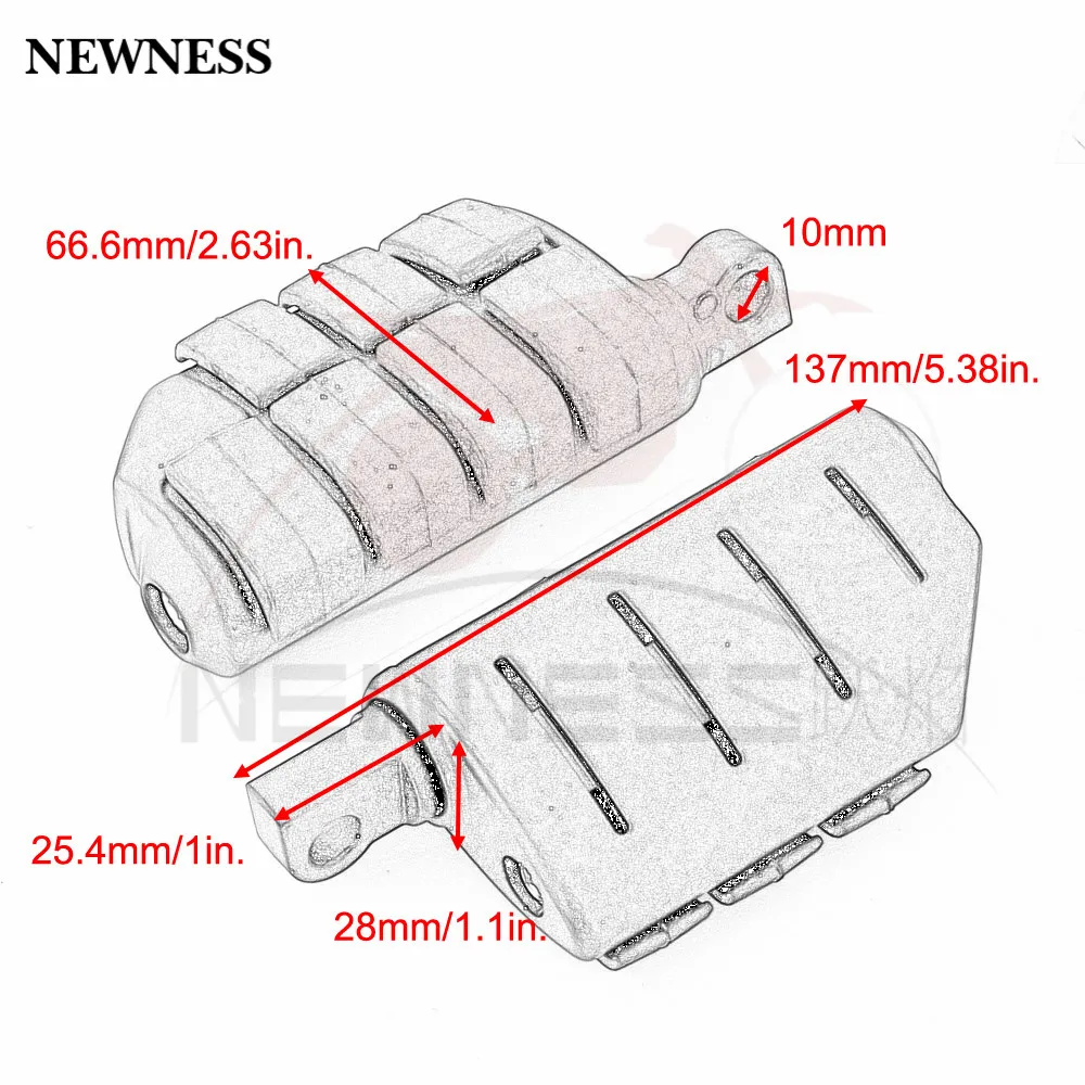 Мотоциклетные хромированные передние и задние Пассажирские подножки для HARLEY Honda