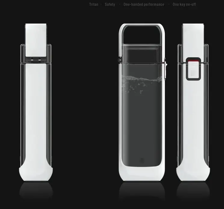 Xiaomi Мужская MS портативная кружка с одной рукой, 350 мл, чашка для воды, бизнес, Повседневный, Спортивный, для здоровья, ручная чашка с ручкой