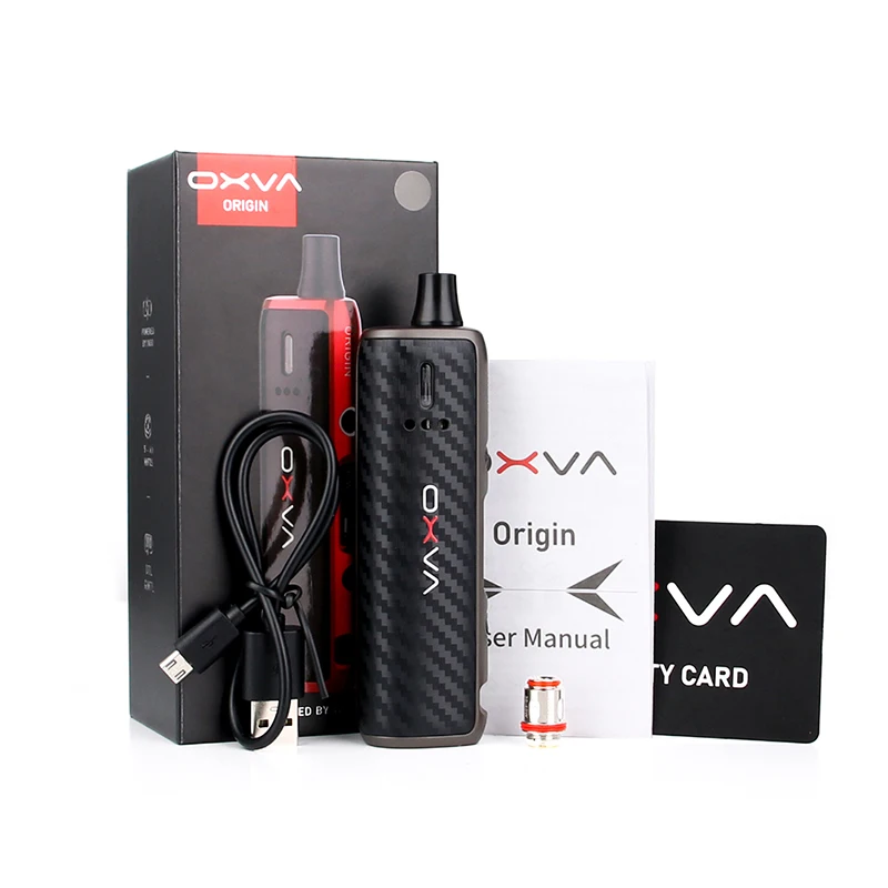 

Original OXVA Origin Starter Kit 40W Pod Vape Pen powered by 18650 battery with 3ML Atomizer MTL DTL Vape Kit