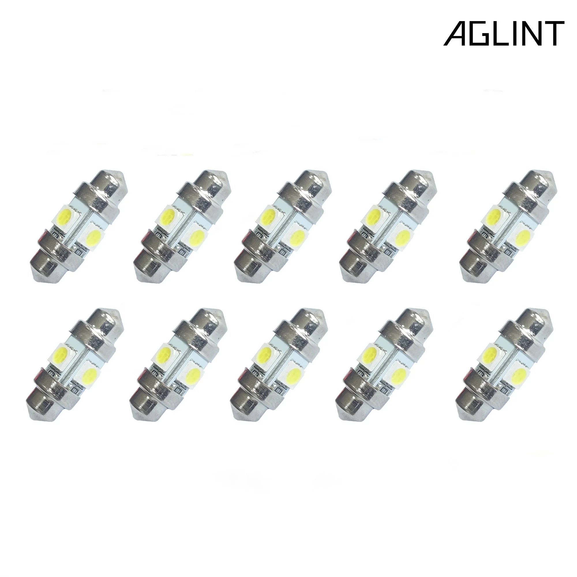 AGLINT 10 шт. 31 мм гирлянда C5W светодиодный автомобильные лампы 5050 SMD 4 чипа для салона