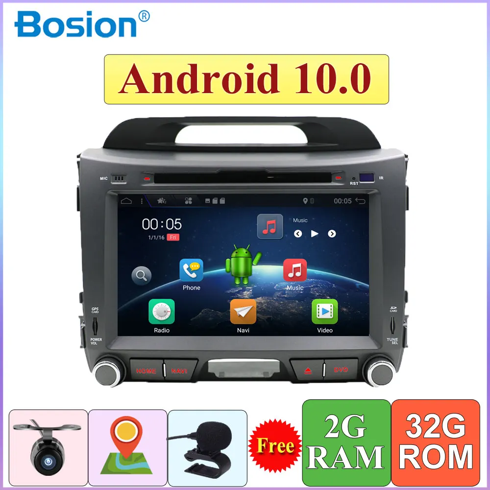 Авторадио для Kia Sportage 2011 2015 Android 10 четырехъядерный автомобильный DVD плеер Радио