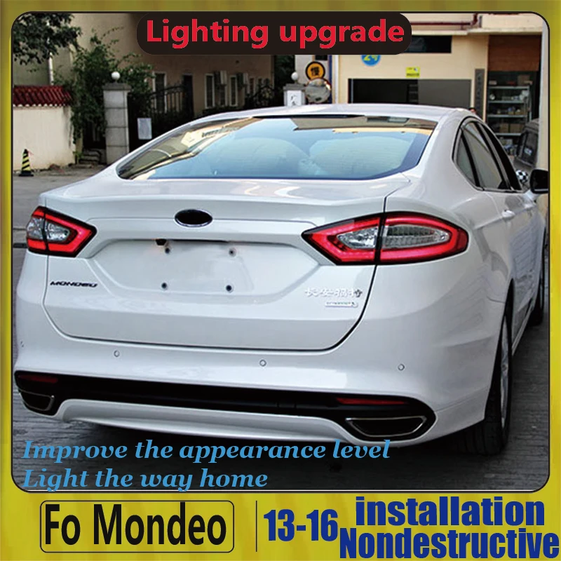 Для FORD Fusion Титан Mondeo светодиодный задний фонарь 2014 2015 2016 хвост светильник