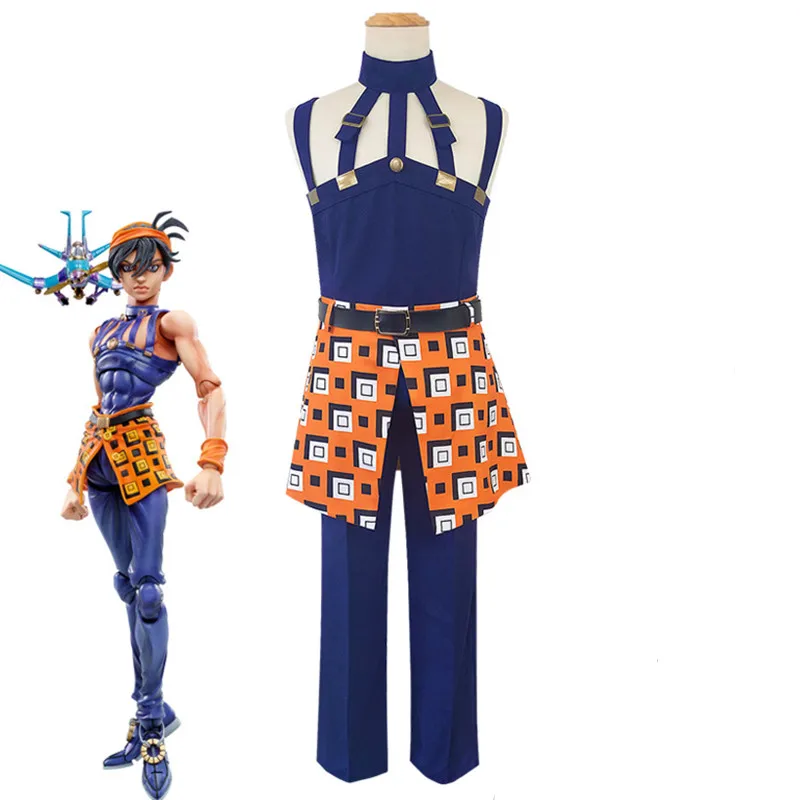 HISTOYE Косплей Костюм комикс мультфильм JoJo необычная искусственная кожа Ghirga для