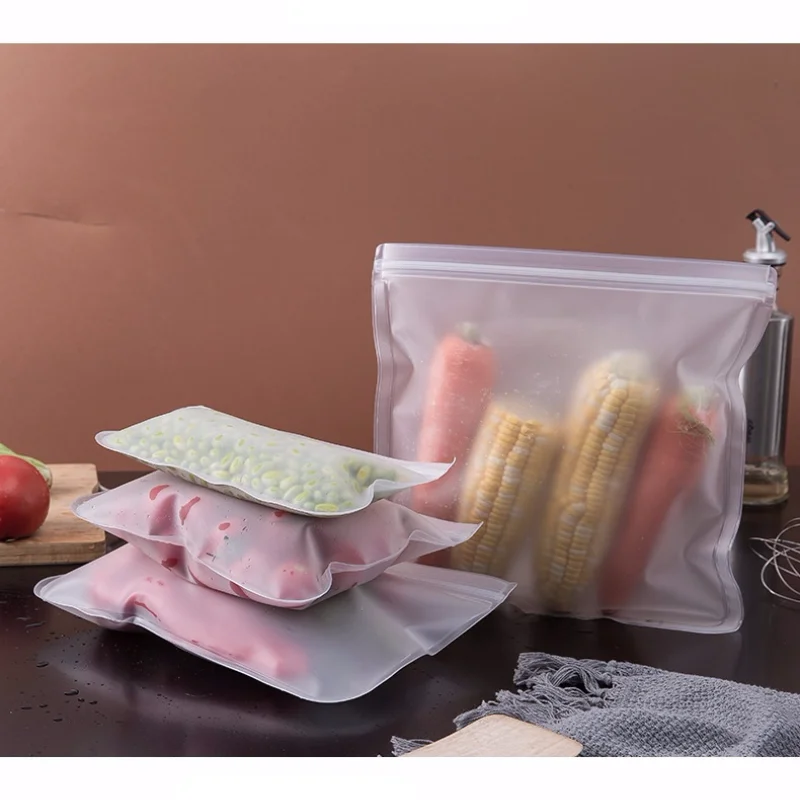 

Пакеты силиконовые многоразовые из ЭВА для хранения продуктов, 10 шт.
