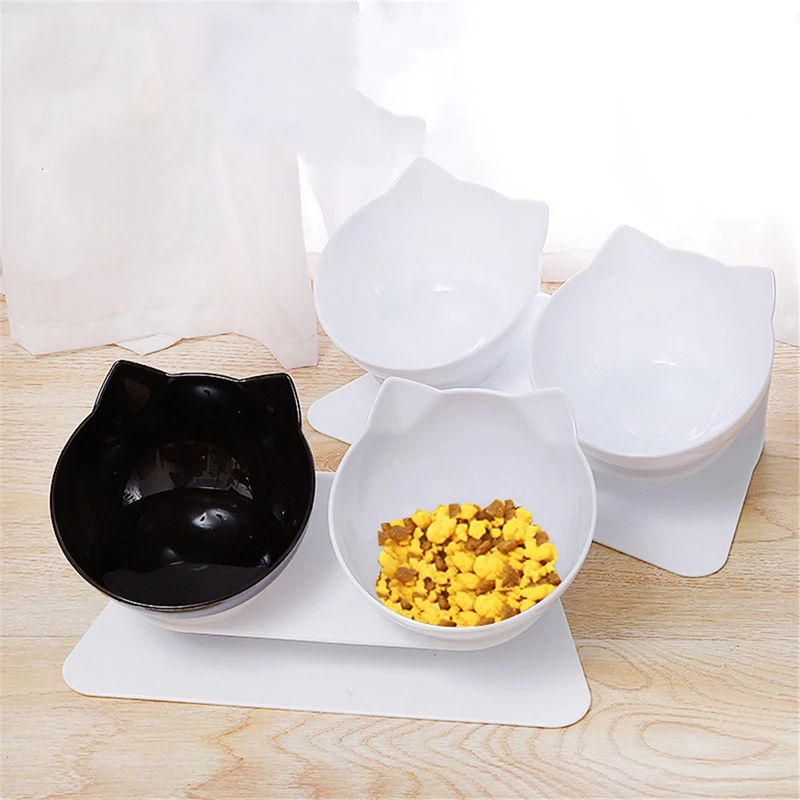 

Non-Slip Double Cat Bowl Dog Bowl With Stand Pet Feeding Cat Water Bowl For Cats Food Pet Bowls For Dogs Feeder Product Supplies