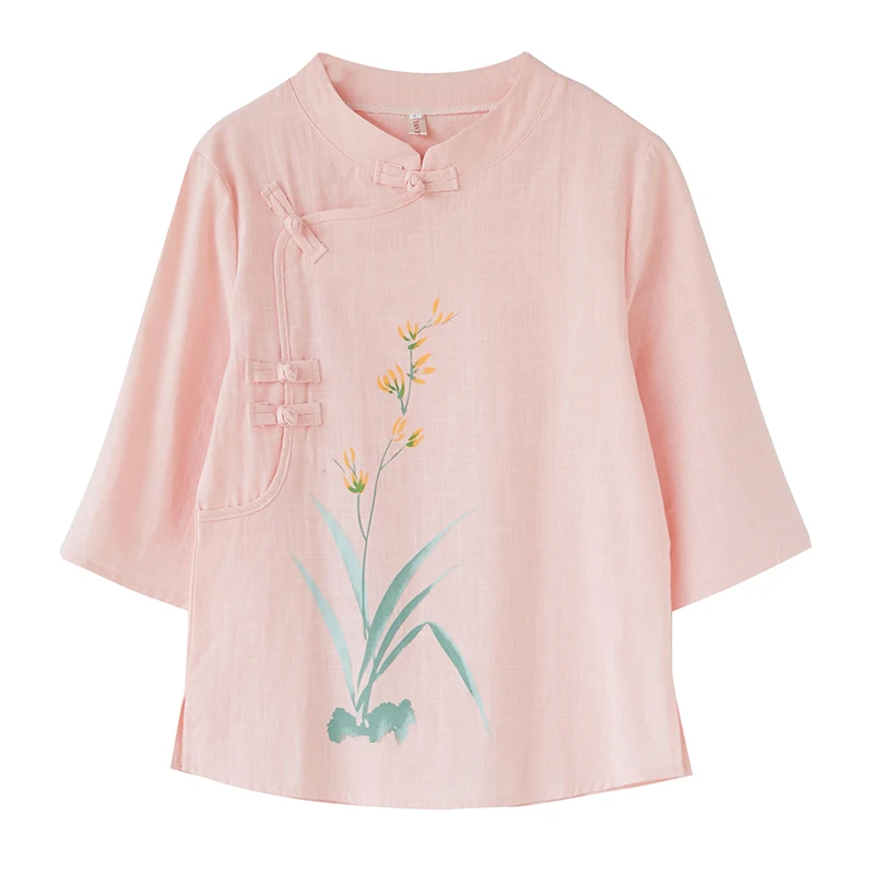 Хлопковый и льняной воротник с изображением литературы искусства осень |