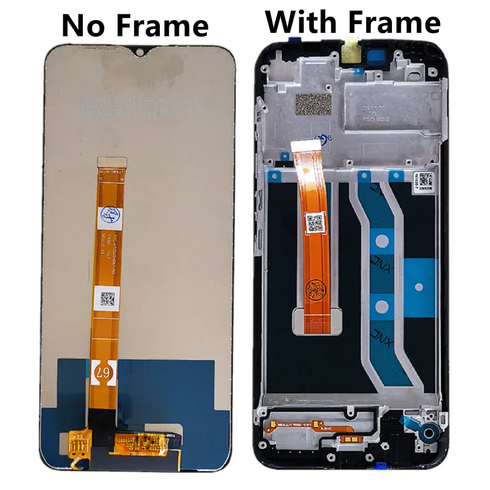 6 5 for oppo realme c11 rmx2185 lcd display screen touch screen digitizer frame for oppo realme c15 rmx2180 c12 rmx2189 lcd free global shipping