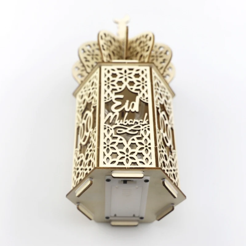 Деревянный светильник сделай сам на батарейках ИД мусульманский Рамадан ночник