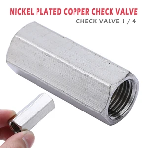 Латунный воздушный обратный клапан, 1 шт., 14 дюйма, резьбовой BSPP, Женские Полные порты, односторонний воздушный газовый обратный клапан для котлоагрегата высокого давления Mayitr