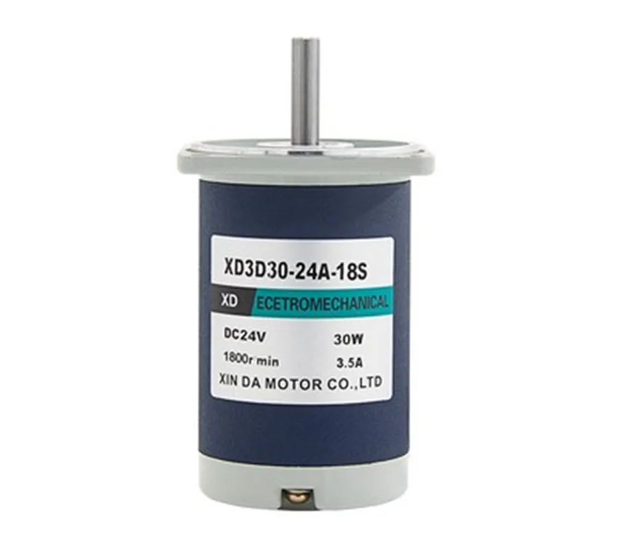 

12V 24V 30W DC Motor 1800rpm High-speed Motor Speed Adjustment Forward and Reverse High Torque AdjustmentMotor