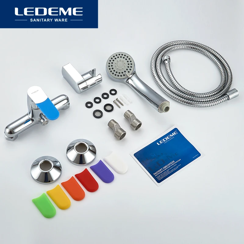 LEDEME Faucet L2053 Смеситель для душевой кабины Латунь Цвет: Хром | Обустройство дома