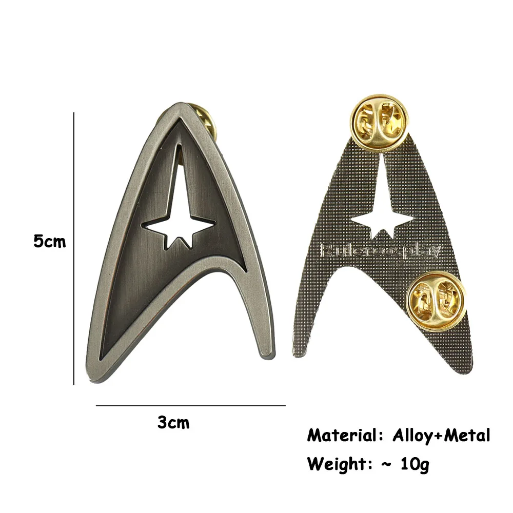 

Command Trek Badge Cosplay Starfleet Science Medical Engineering Brooch Pin Halloween Costume Props
