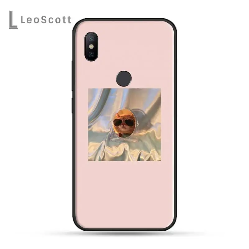 

Pink Aesthetic cute cat Phone Case For Xiaomi Redmi 7 8 9t a3 9se k20 mi8 max3 lite 9 note 9s 10 pro