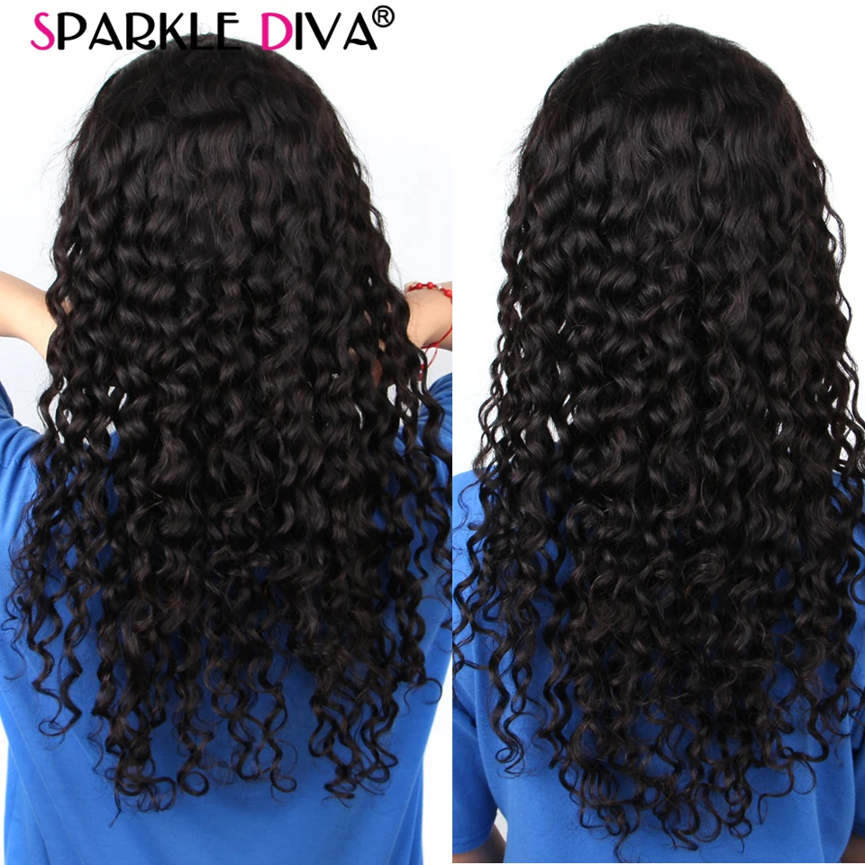 Парики из натуральных волос с волнистыми кружевами предварительно сорванные